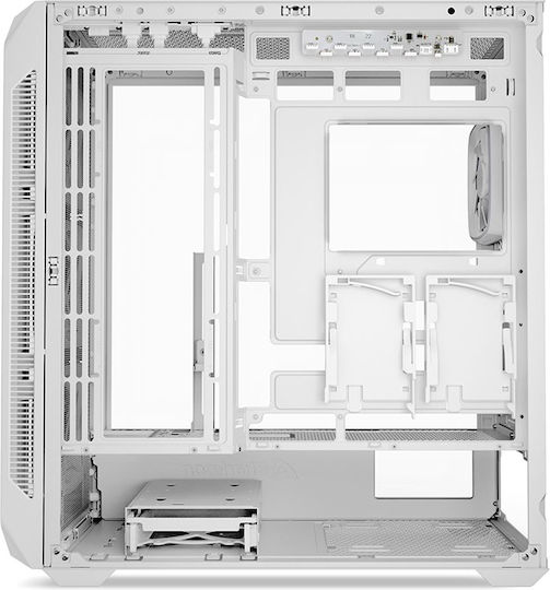 Sharkoon AK5G RGB Gaming Midi Tower Computer Case with Side Window White