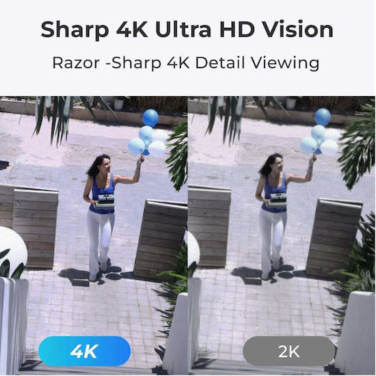 Reolink P840 IP Surveillance Camera 4K Waterproof with Two-Way Communication and Lens 2.8mm