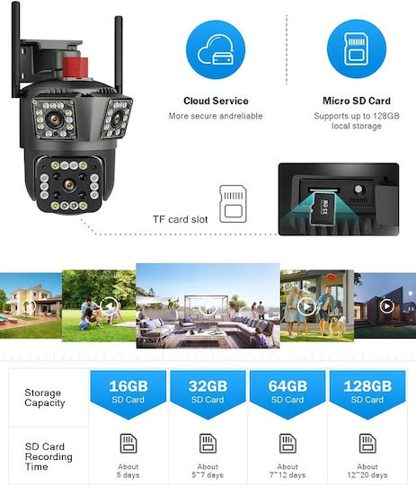 008005 IP Surveillance Camera Wi-Fi 12MP with Two-Way Communication and Lens 3.6mm