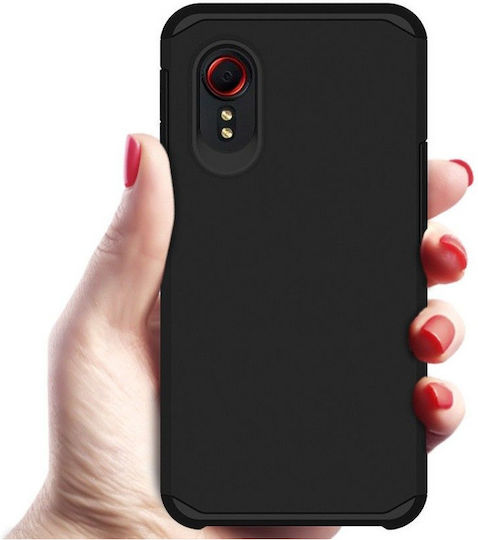 3MK Matt Umschlag Rückseite Silikon Schwarz (Galaxy Xcover 5)