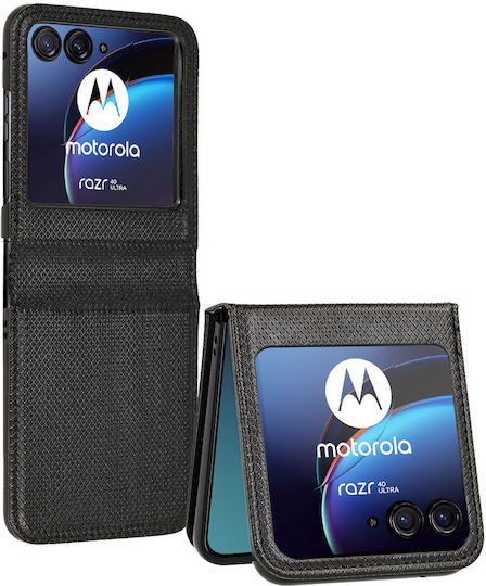 For Book Leather / Silicone Black (Razr 40 Ultra)