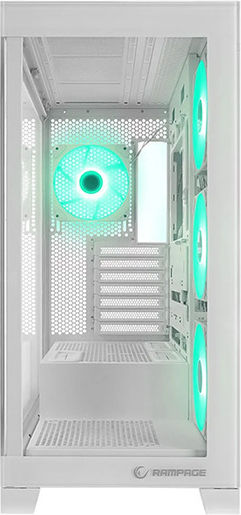 Rampage Hydra V2 Gaming Middle Tower Carcasă Calculator cu Fereastră Laterală Negru