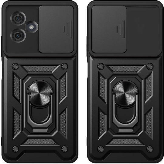 Tech-Protect Camshield Pro Back Cover Μεταλλικό Μαύρο (Motorola Moto G54 5G)