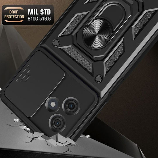 Tech-Protect Camshield Pro Back Cover Μεταλλικό Μαύρο (Motorola Moto G54 5G)