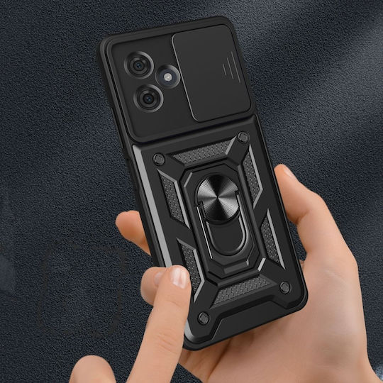 Tech-Protect Camshield Pro Back Cover Μεταλλικό Μαύρο (Motorola Moto G54 5G)