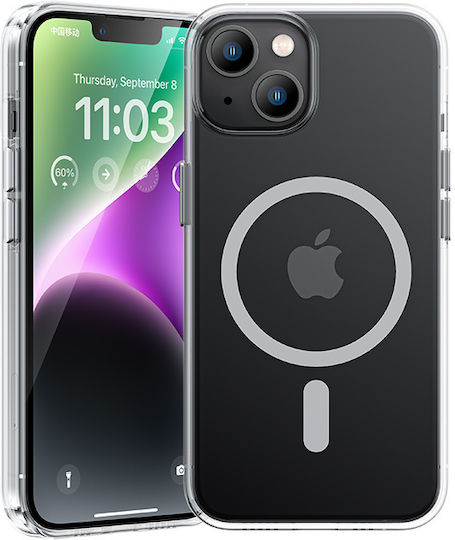 Benks Umschlag Rückseite Gehärtetes Glas Transparent (iPhone 15 Plus / 16 Plus)