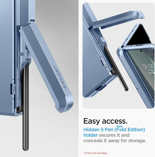 Spigen Tough Umschlag Rückseite Kunststoff / Silikon Blau (Galaxy Z Fold5)