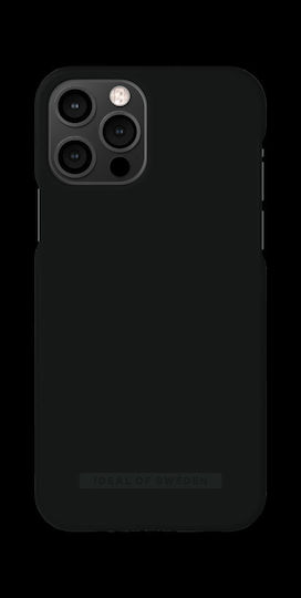 iDeal Of Sweden Fashion Seamless Back Cover Silicone Coal Black (iPhone 12 / 12 Pro)
