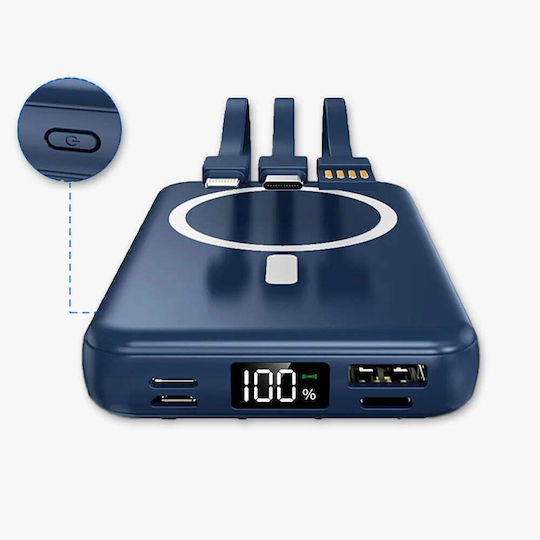 Υ211 Power Bank 20000mAh 20W με Θύρα USB-A και 2 Θύρες USB-C Μαύρο