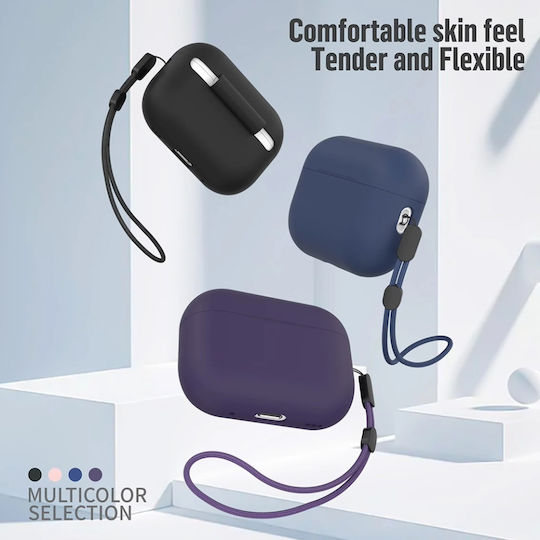 Blueo Θήκη Σιλικόνης σε Μπλε χρώμα για Apple AirPods Pro 2