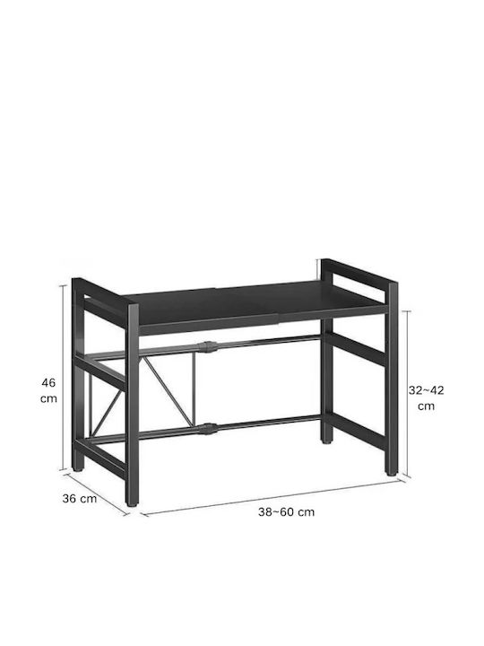 Metallische Basis für Mikrowelle 25cm Schwarze