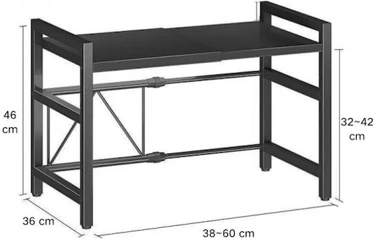 Metallische Basis für Mikrowelle 25cm Schwarze