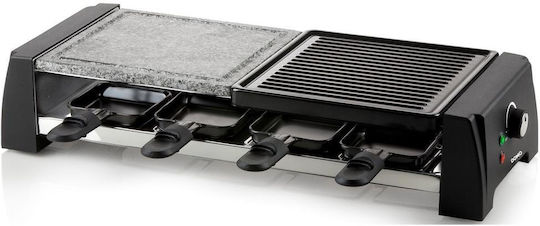 Domo Επιτραπέζια Ηλεκτρική Ψησταριά Raclette Αυλακωτής Πλάκας 1200W με Ρυθμιζόμενο Θερμοστάτη 52x20εκ.