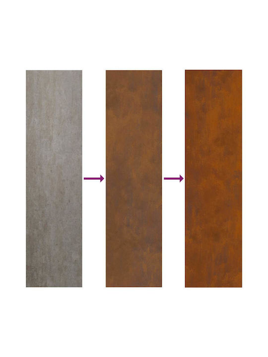 vidaXL Topf Metallisch Rusty 32x140cm.
