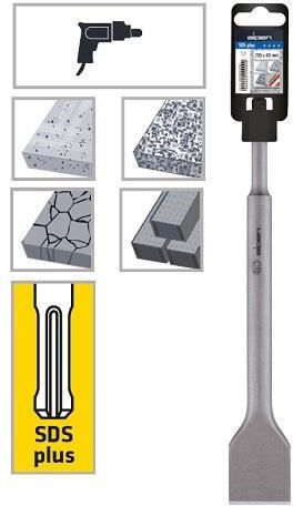 Alpen Drills Flat chisel SDS-PLUS Chisel Bits 250x40mm with SDS Plus Socket 982004251