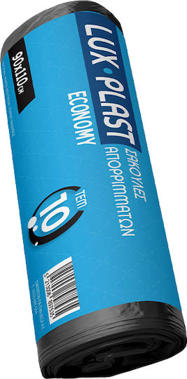 Lux Plast Müllbeutel 90x110cm 10Stück Schwarze