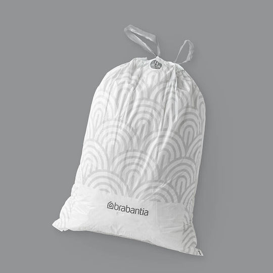 Brabantia Σακούλες Απορριμάτων Χωρητικότητας 60lt Type H 40τμχ Λευκές