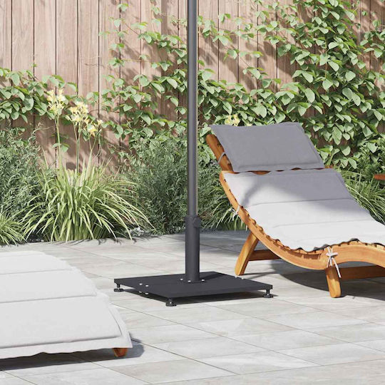 vidaXL Schirmständer aus Metall Dark Gray 45x45x31cm
