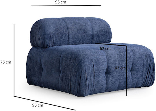 Kleine Ecke Sofa Blau 290x160x75cm