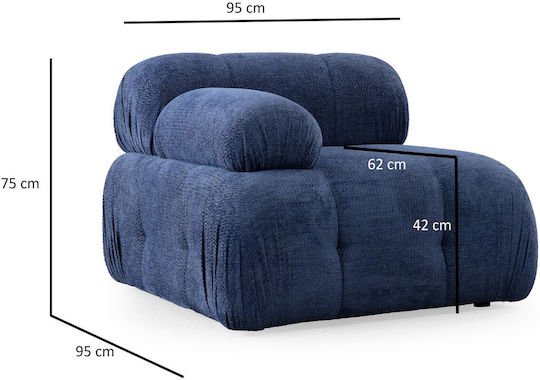 Kleine Ecke Sofa Blau 290x160x75cm