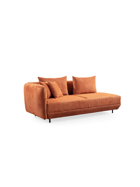 Floransa Γωνιακός Καναπές Orange 310x265x76εκ.