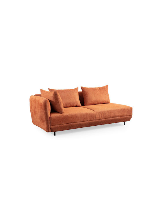 Floransa Γωνιακός Καναπές Orange 310x265x76εκ.