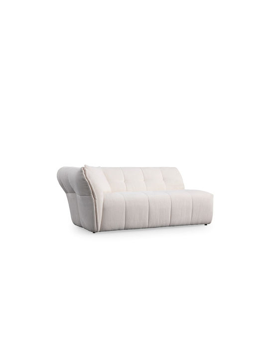 Boxer Γωνιακός Καναπές με Δεξιά Γωνία White 290x165x75εκ.