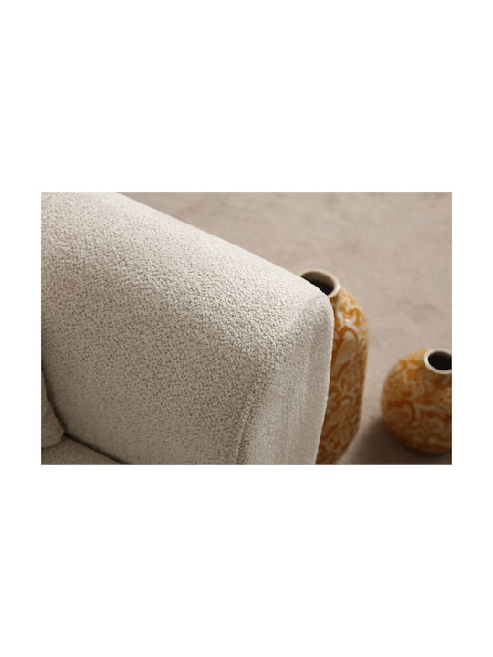 Lyke Γωνιακός Καναπές Κρεβάτι με Δεξιά Γωνία Cream 290x180x75εκ.