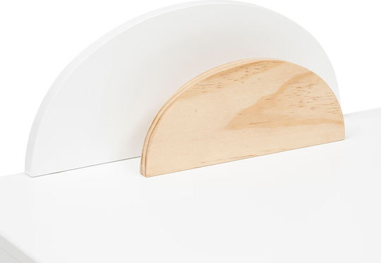 Galip Primary Kids Desk Made of White Melamine 87x47x75cm