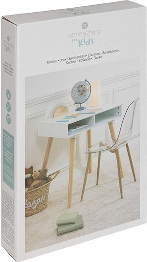 Galip Primary Kids Desk Made of White Melamine 87x47x75cm