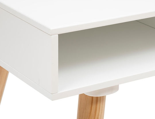 Galip Primary Kids Desk Made of White Melamine 87x47x75cm