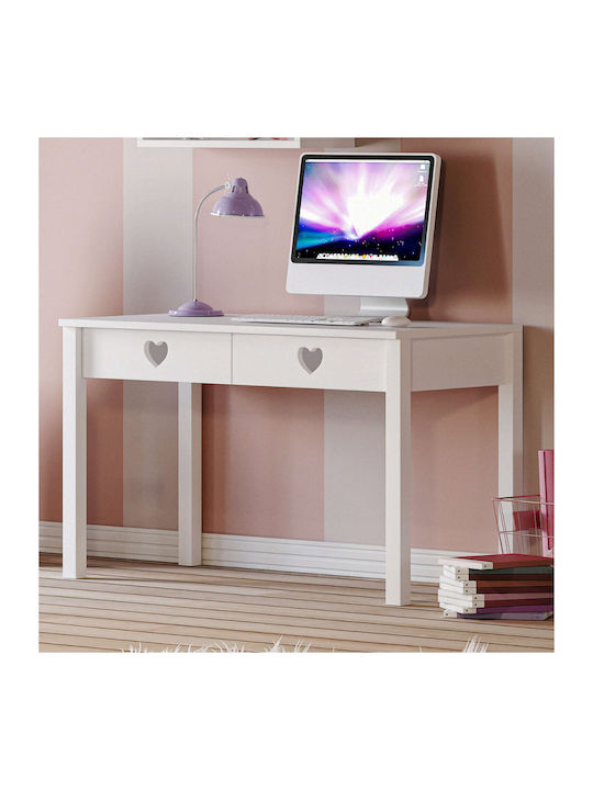 Feel Kids Desk made of Melamine White 122x60x78cm