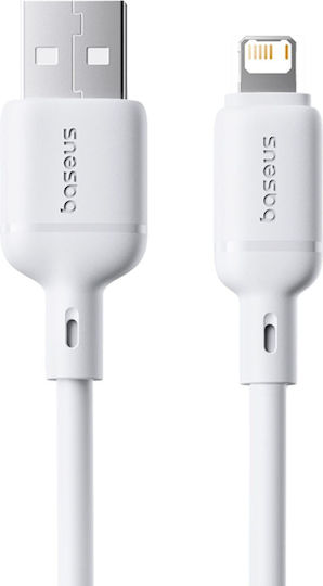 Baseus Silky Series USB-A to Lightning Cable 20W Λευκό 1m P10377702213-00