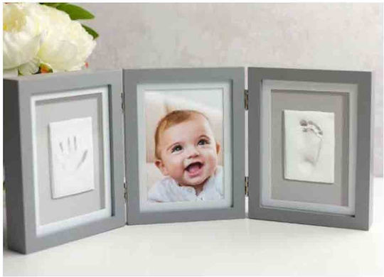 Pearhead Baby Imprint Frame made of Wood for Girl