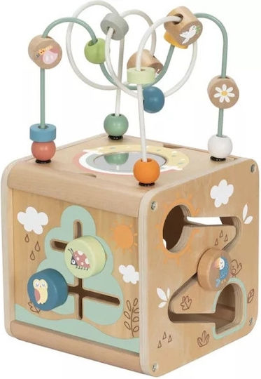 Tooky Toys Κύβος Δραστηριοτήτων από Ξύλο