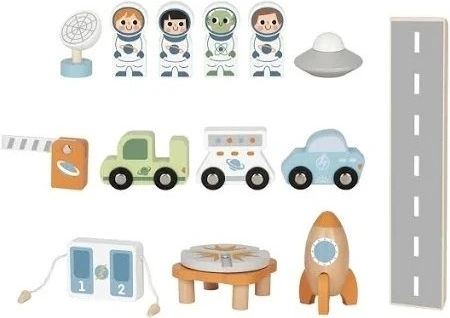 Tooky Toy Wooden Space Station Tj903 Tj903 697683155088