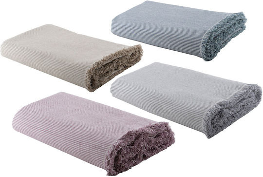 Nef-Nef Homeware Nature 22 Ριχτάρι Πολυθρόνας Ζακάρ 170x180εκ. Lilac