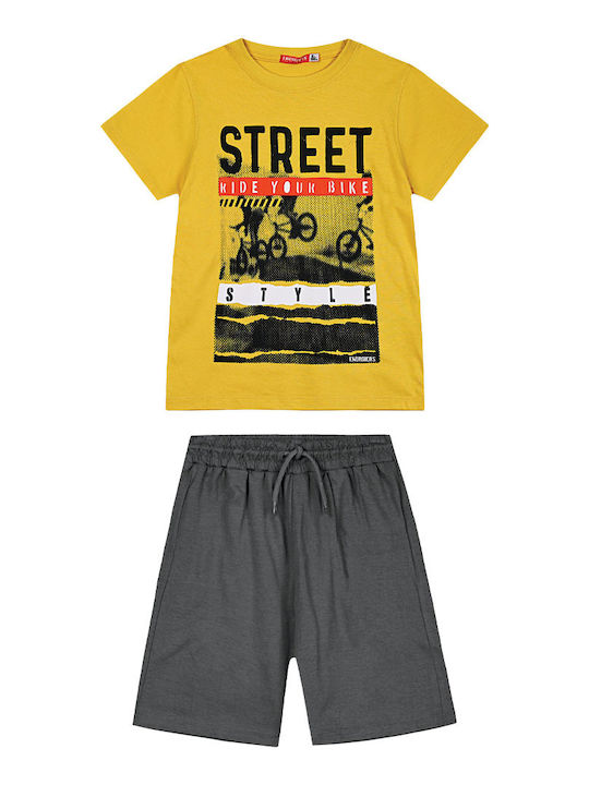 Kids' Set with Shorts Summer 2pcs BLACK