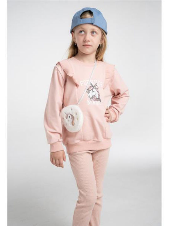 Kinder-Set mit Leggings Winter 3Stück Pink