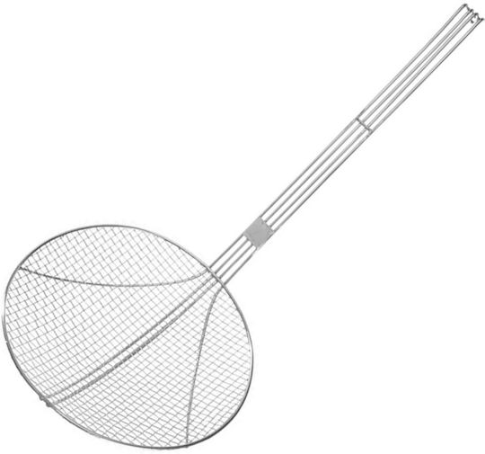 Hendi Shallow Spider Strainer Spoon Stainless Steel Silver 55cm