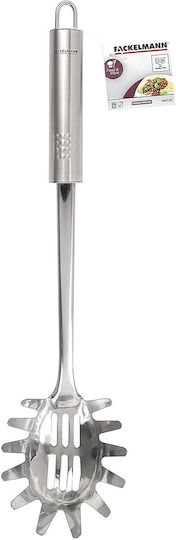 Fackelmann Deep Pasta Colander Stainless Steel Silver Spoon 33.5cm