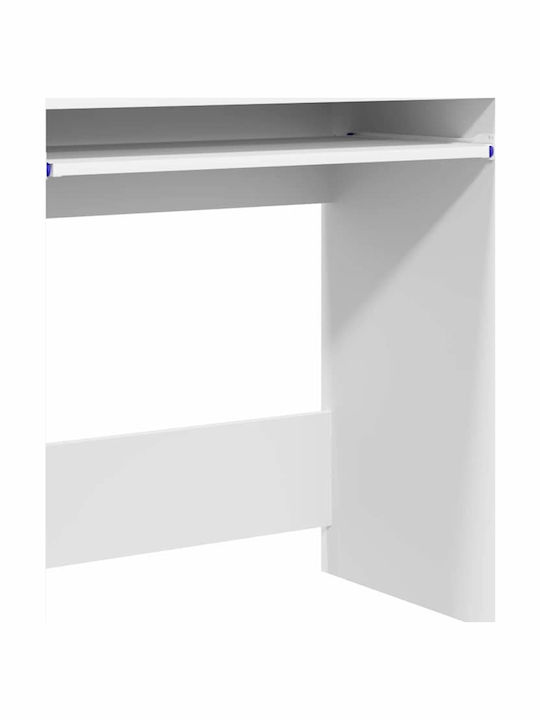 Γραφείο Ξύλινο Λευκό 77.5x43x79εκ.
