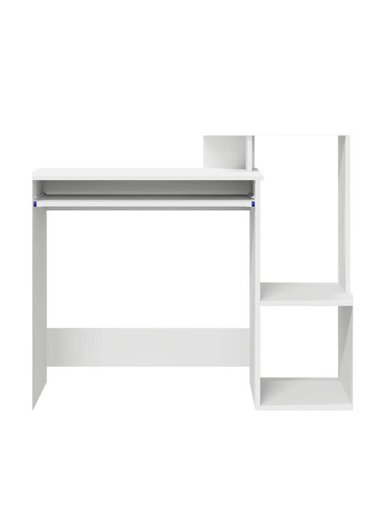 Schreibtisch Regal Holz White 106x40x88.5cm