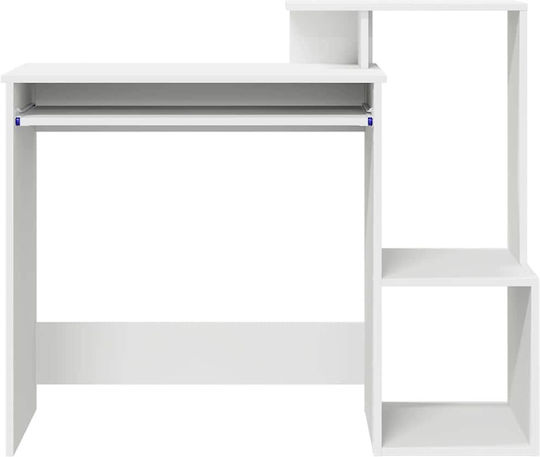 Schreibtisch Regal Holz White 106x40x88.5cm