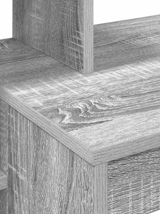 Desk Wooden Sonoma Grey 100x40x90cm