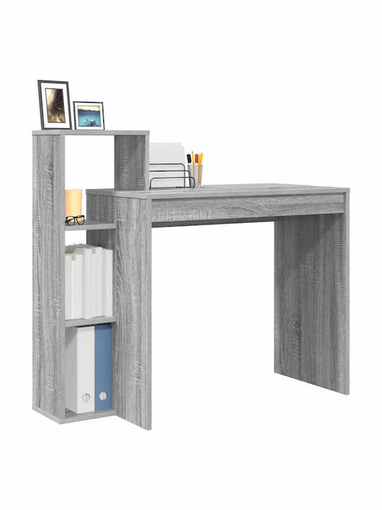 Desk Wooden Sonoma Grey 100x40x90cm
