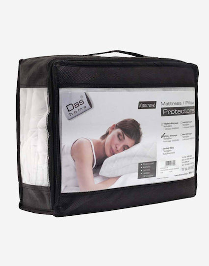 Das Home Protective Cover Semi-double with Skirt 1088 White 120x200+35cm