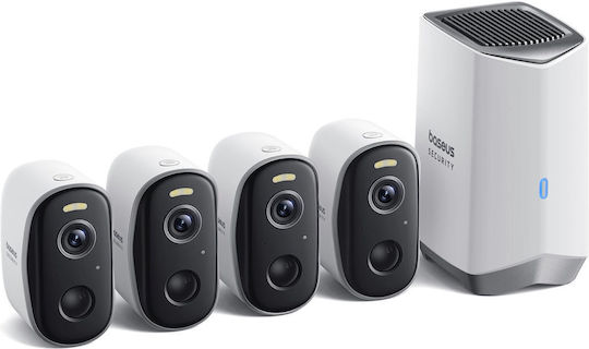 Baseus Система за наблюдение Security N1 Plus 4 Камери Безжични Камери IP 4MP