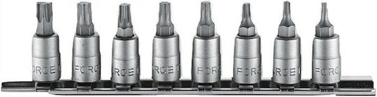 Force Walnut with Torx Head and Socket 1/4'' 8pcs