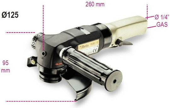 Beta 019360005 Γωνιακός Αεροτροχός 125mm